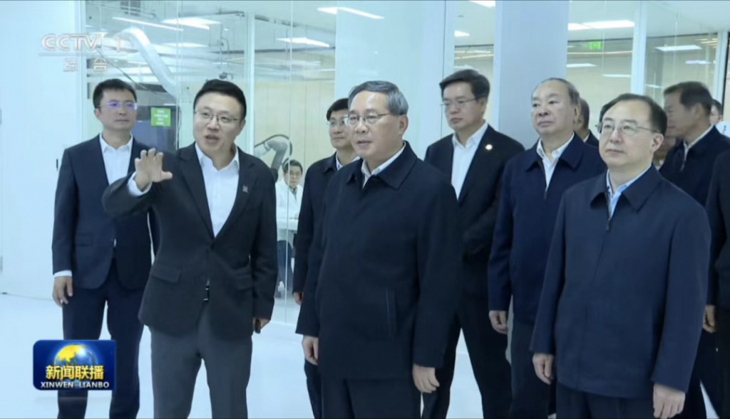 晶泰科技匯報現場     圖 | 新聞聯播